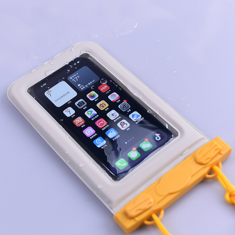 V888-ELOSUNG25364-202504281221-04 IPX8 Waterproof Phone Pouch with Inflatable Floating Layer,Touchscreen Dry Bag for Swimming(yellow) - Image 5