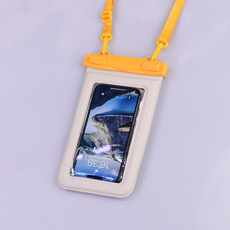 V888-ELOSUNG25364-202504281221-05 IPX8 Waterproof Phone Pouch with Inflatable Floating Layer,Touchscreen Dry Bag for Swimming(yellow) - Image 6