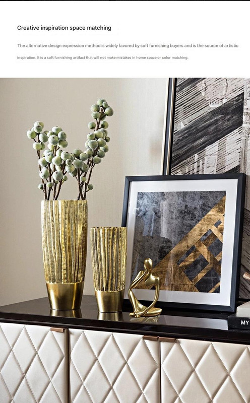 V888-ELOSUNG25481-202504281315-04 Nordic Abstract Resin Figurine - Modern Minimalist Home Decor Sculpture(Gold) - Image 5