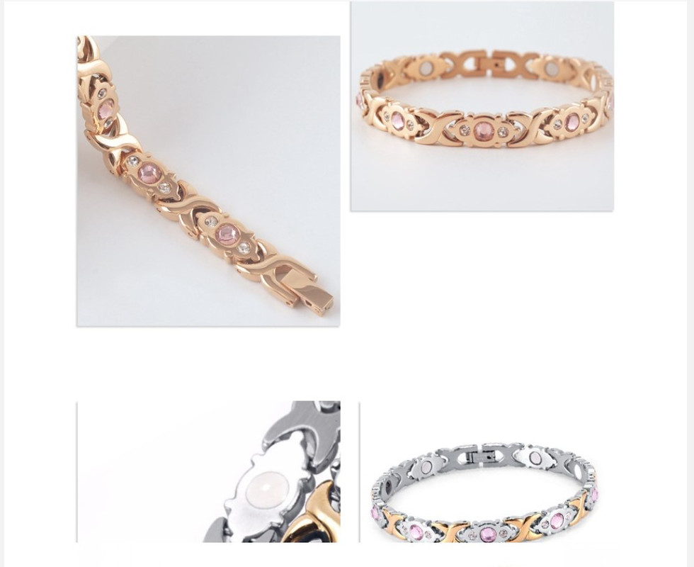 V888-ELOSUNG25621-202505061351-03 Magnetic Therapy Bracelet - Anti-Allergy Jewelry with Gemstone Design and Health Benefits(Gold) - Image 4