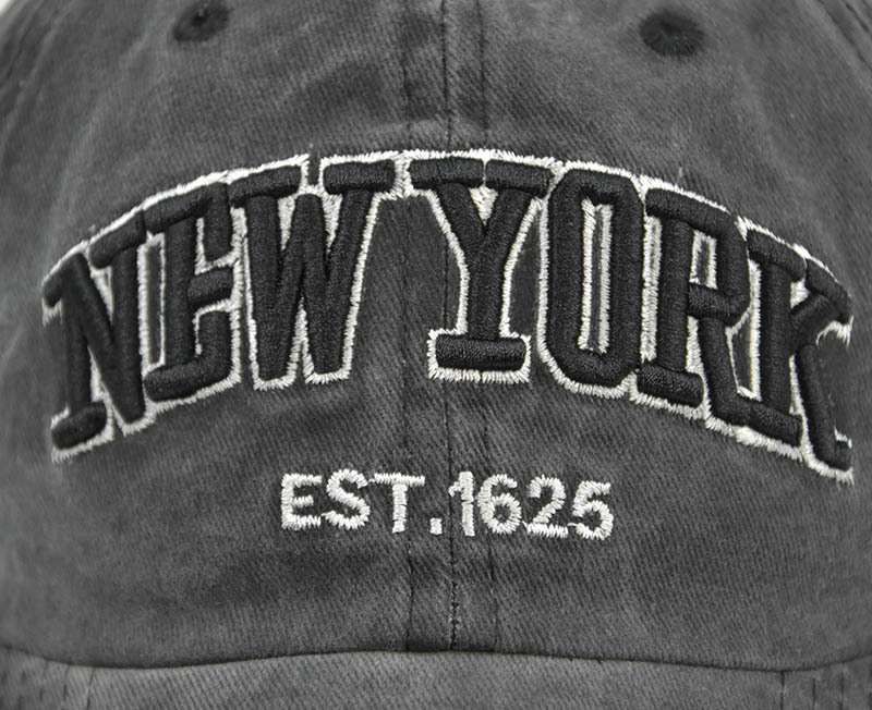 V888-ELOSUNG25816-202505131846-04 Vintage New York Est. 1625" Washed Cotton Baseball Cap - Adjustable & Unisex(Khaki)" - Image 5