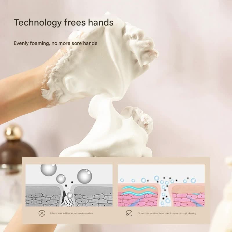 V888-ELOSUNG25961-202505191213-01 Electric Foaming Cleanser Maker - Rechargeable, Dense Foam for Deep Cleansing(Cherry Blossom Pink) - Image 2