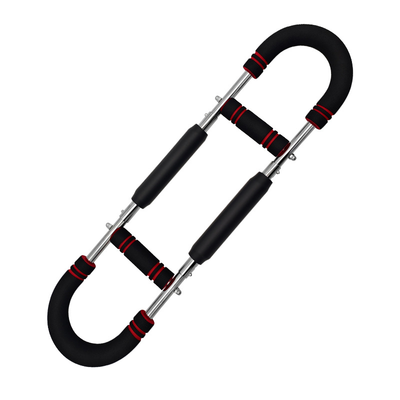 V888-ELOSUNG26691-202505131941-00 Red Black Adjustable U-Shaped Arm Exerciser - For Home Fitness Strength Training (30kg) - Image 1