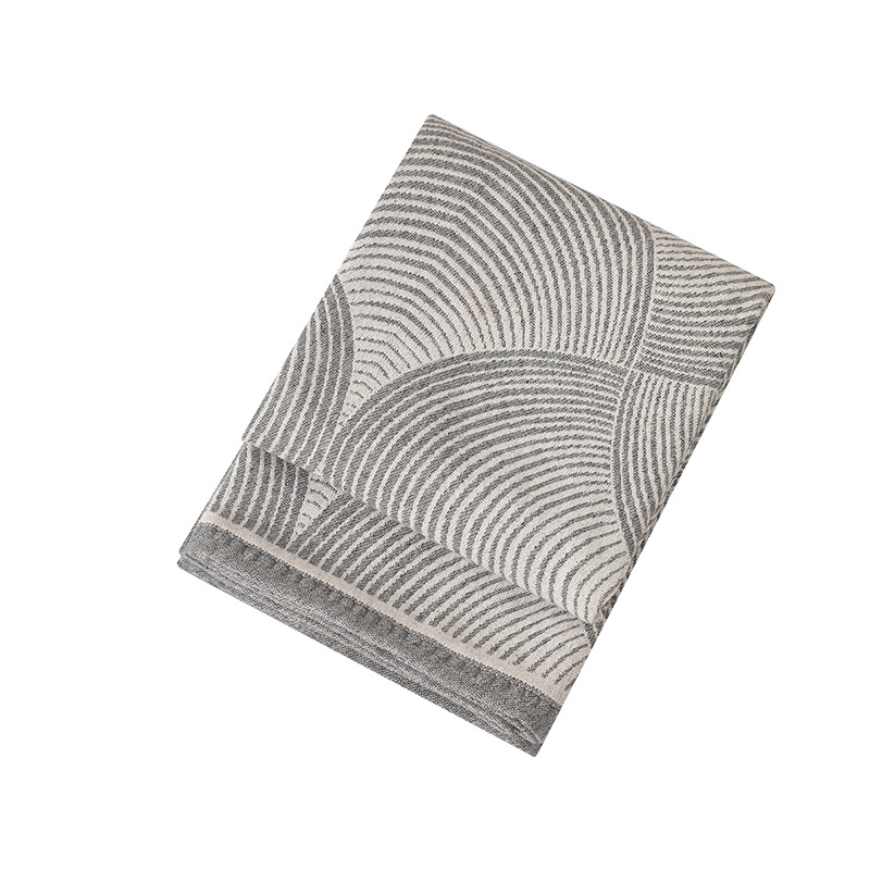 V888-ELOSUNG27671-202505151746-03 Grey Luxurious Paisley Jacquard Throw Blanket - Soft Wool Blend with Tassels, 120x150cm, Lightweight Sofa & Nap Blanket - Image 4