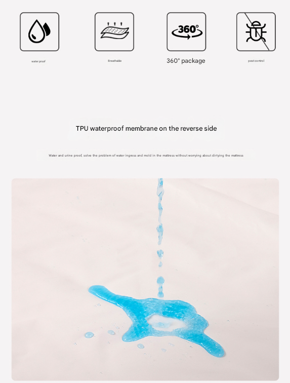 V888-ELOSUNG27800-202505191422-04 Orange Ultra Soft Brushed Waterproof Pillow Protectors (Set of 2) - 50x70cm, Stain & Spill Guard for Bed Pillows(Note: pillow core not included) - Image 5