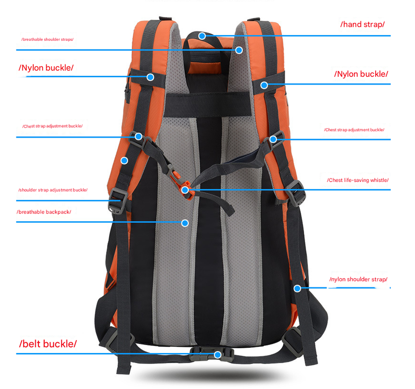 V888-ELOSUNG28886-202505231212-03 Blue 20L Women's Orange Mountaineering Backpack - Water-Resistant - Image 4