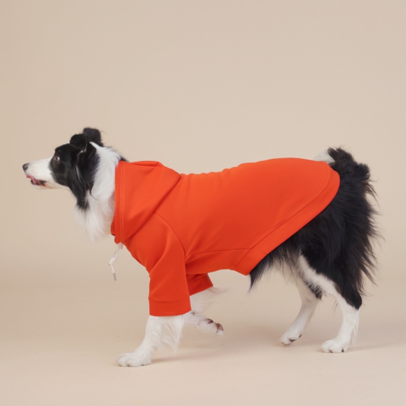 V888-ELOSUNG31063-202505231126-00 Orange Classic Dog Sweatshirt with Hood & Drawstrings - For Large Dogs (Size : 7XL) - Image 1