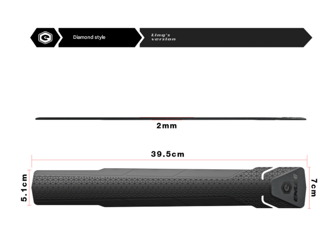 V888-ELOSUNG32476-202506191208-03 2 Pcs Black Durable Bicycle Frame Down Tube Protector Sticker  - Anti-Scratch Guard for MTB & Road Bikes - Image 4