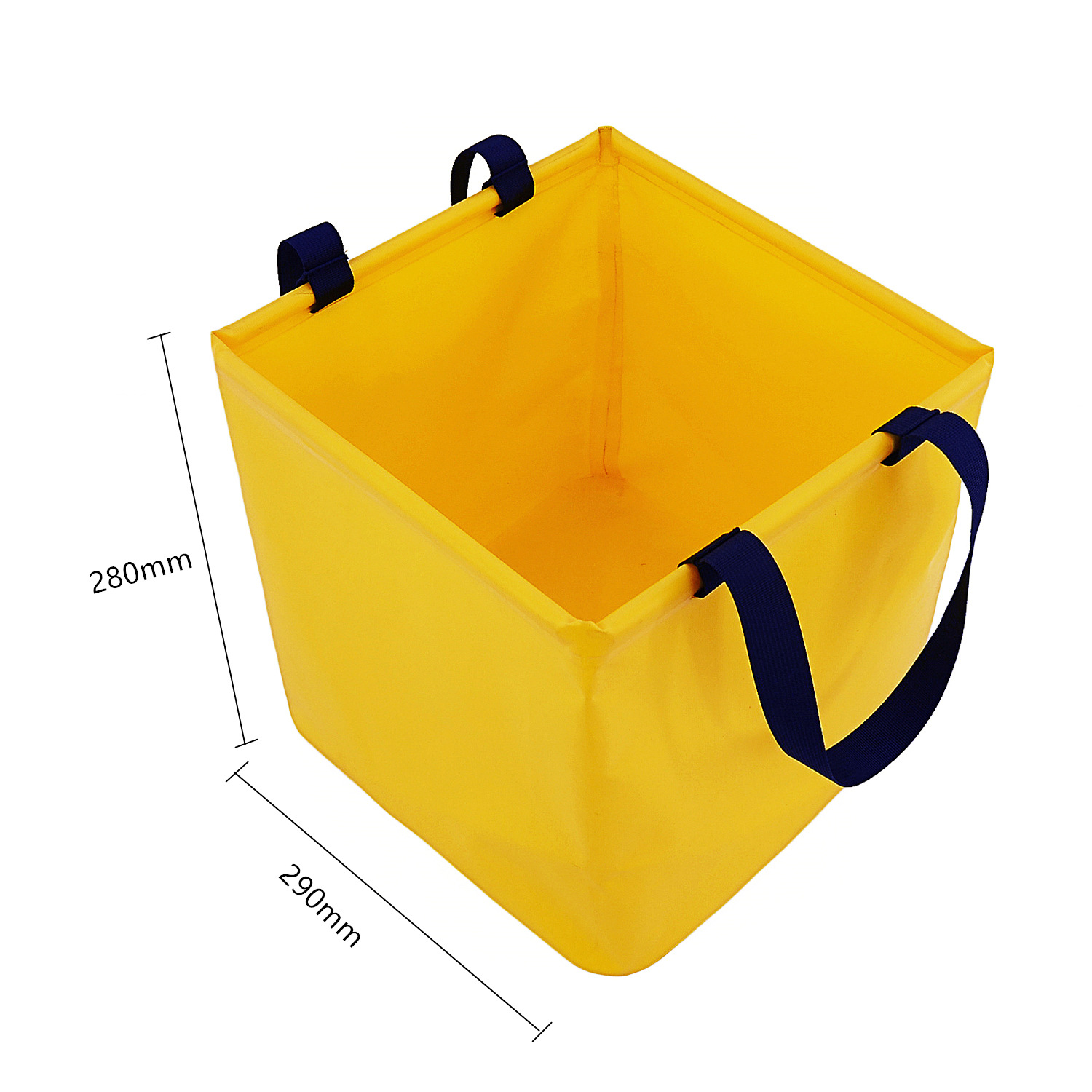 V888-ELOSUNG32531-202506191045-02 Blue 25L Collapsible Bucket - Heavy-Duty PVC Waterproof Folding Pail for Fishing, Camping & Car Washing - Image 3