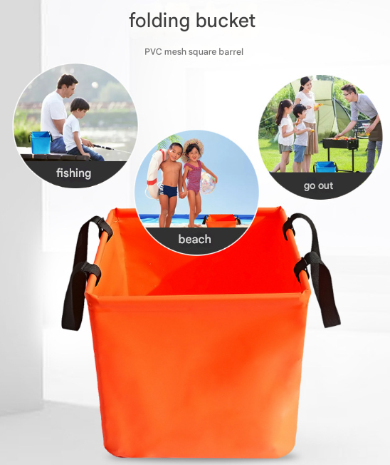 V888-ELOSUNG32531-202506191045-06 Blue 25L Collapsible Bucket - Heavy-Duty PVC Waterproof Folding Pail for Fishing, Camping & Car Washing - Image 7