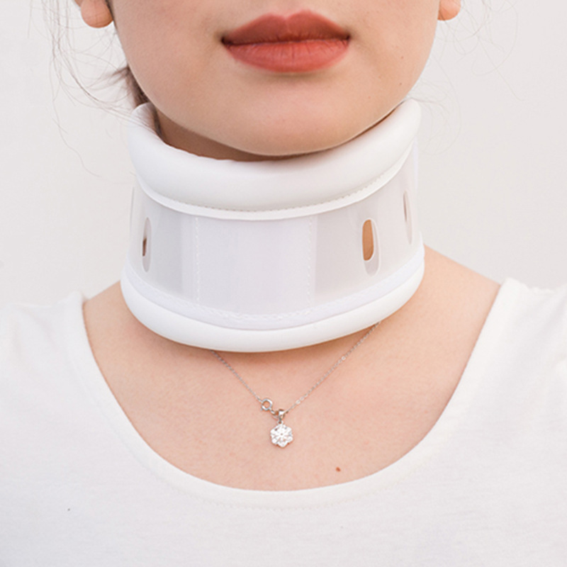 V888-ELOSUNG32746-202506301116-00 Size L White Adjustable Cervical Collar Neck Brace - Breathable Support for Pain Relief & Posture - Image 1