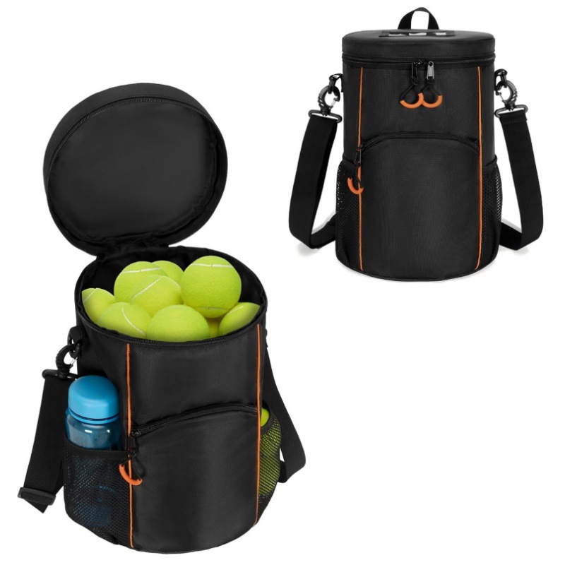 V888-ELOSUNG33067-202505281052-00 Versatile Tennis Baseball Lacrosse Bag with Multiple Pockets - Portable Black Design - Image 1