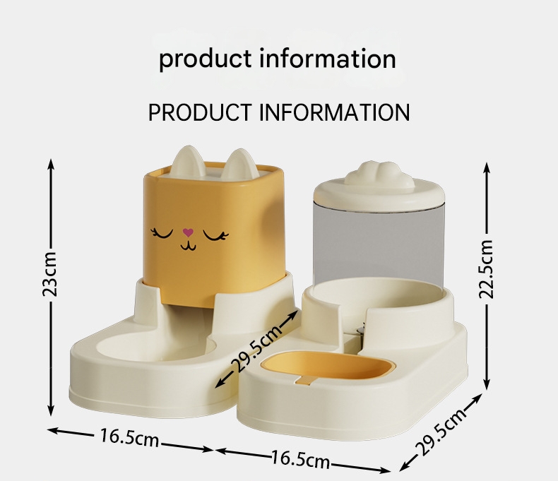 V888-ELOSUNG34193-202506191121-01 Blue Automatic Pet Feeder and Water Dispenser Set - Large Capacity Gravity Food & Water Combo for Cats & Dogs - Image 2