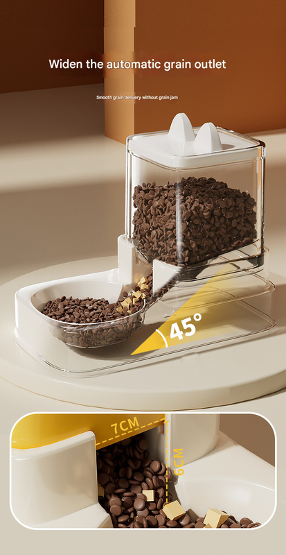 V888-ELOSUNG34193-202506191121-03 Blue Automatic Pet Feeder and Water Dispenser Set - Large Capacity Gravity Food & Water Combo for Cats & Dogs - Image 4