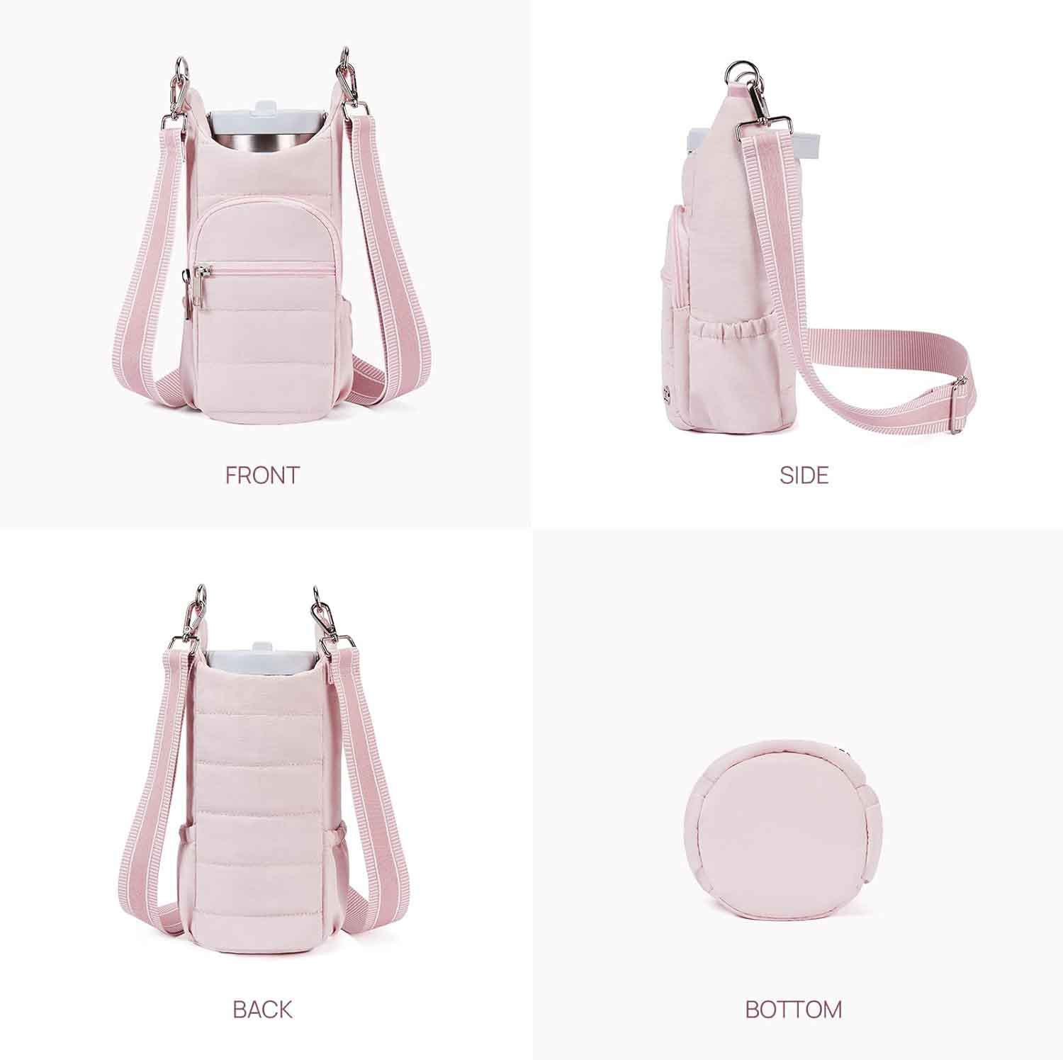 V888-ELOSUNG34256-202506241130-02 White Women's Crossbody Water Bottle Bag-Perfect for Hiking and Cycling - Image 3