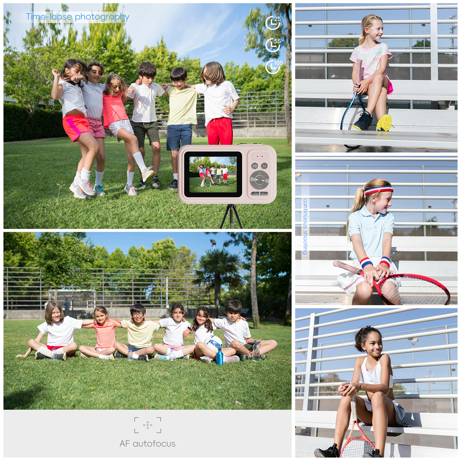 V888-ELOSUNG35544-202507021006-02 48MP Digital Camera with 16x Zoom & AF Autofocus - Full HD Vlogging Camera for Beginners & Kids(White) - Image 3