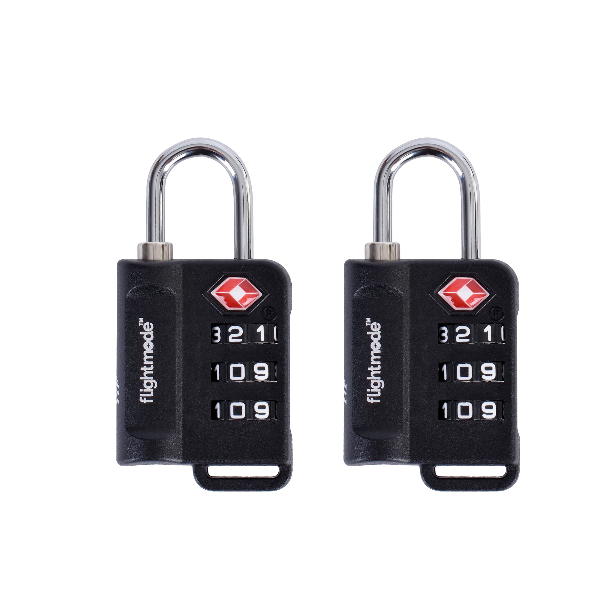 V915-FM0021X2-203476-00 Flightmode TSA 3 Dial Indicator Padlock x2 - Image 1