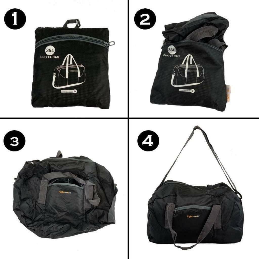 V915-FM0027-203015-04 35L Foldable Lightweight Duffel Travel Bag - Image 5