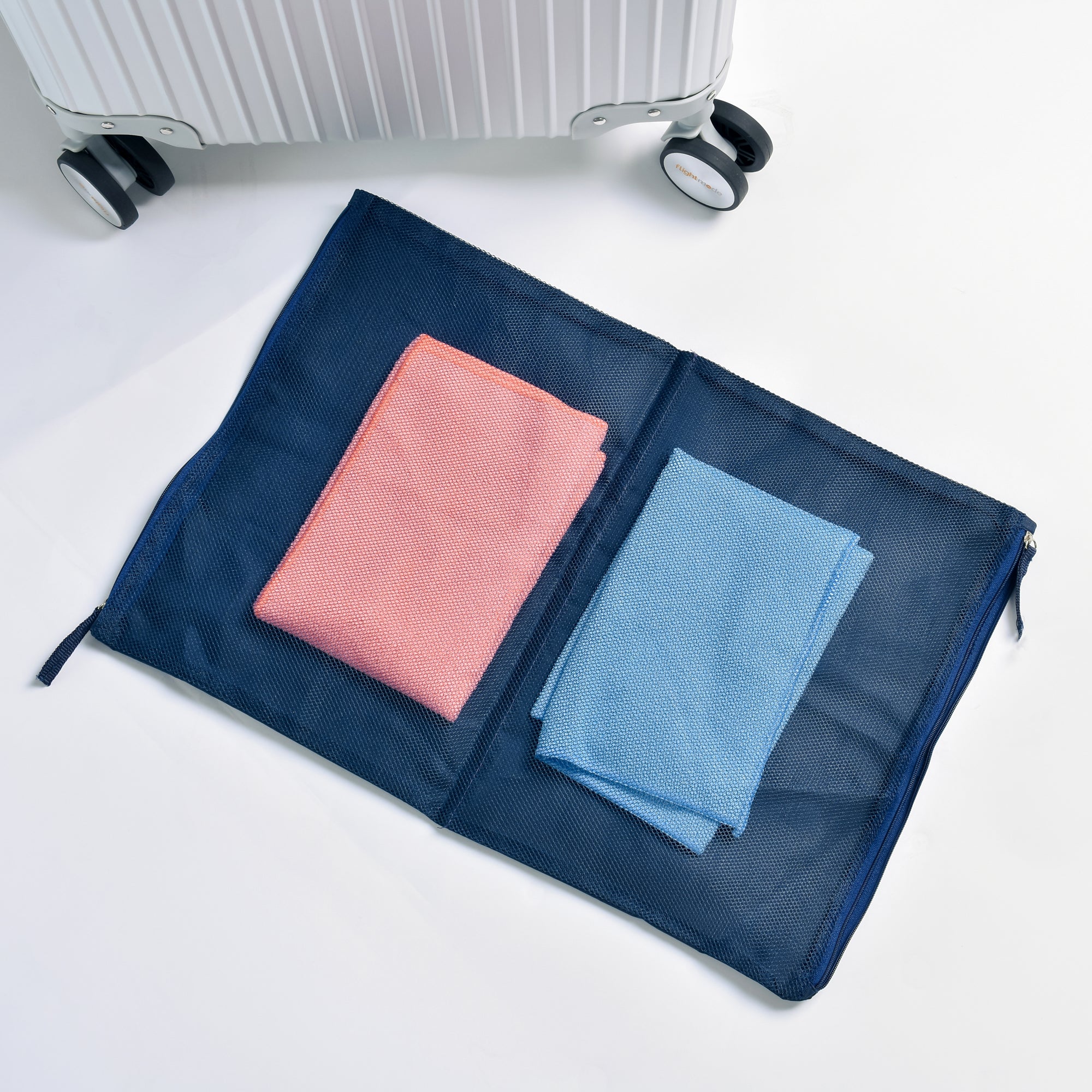 V915-FM0032-203029-03 5 Pcs Travel Luggage Zipped Organizer Bag Set - Image 4