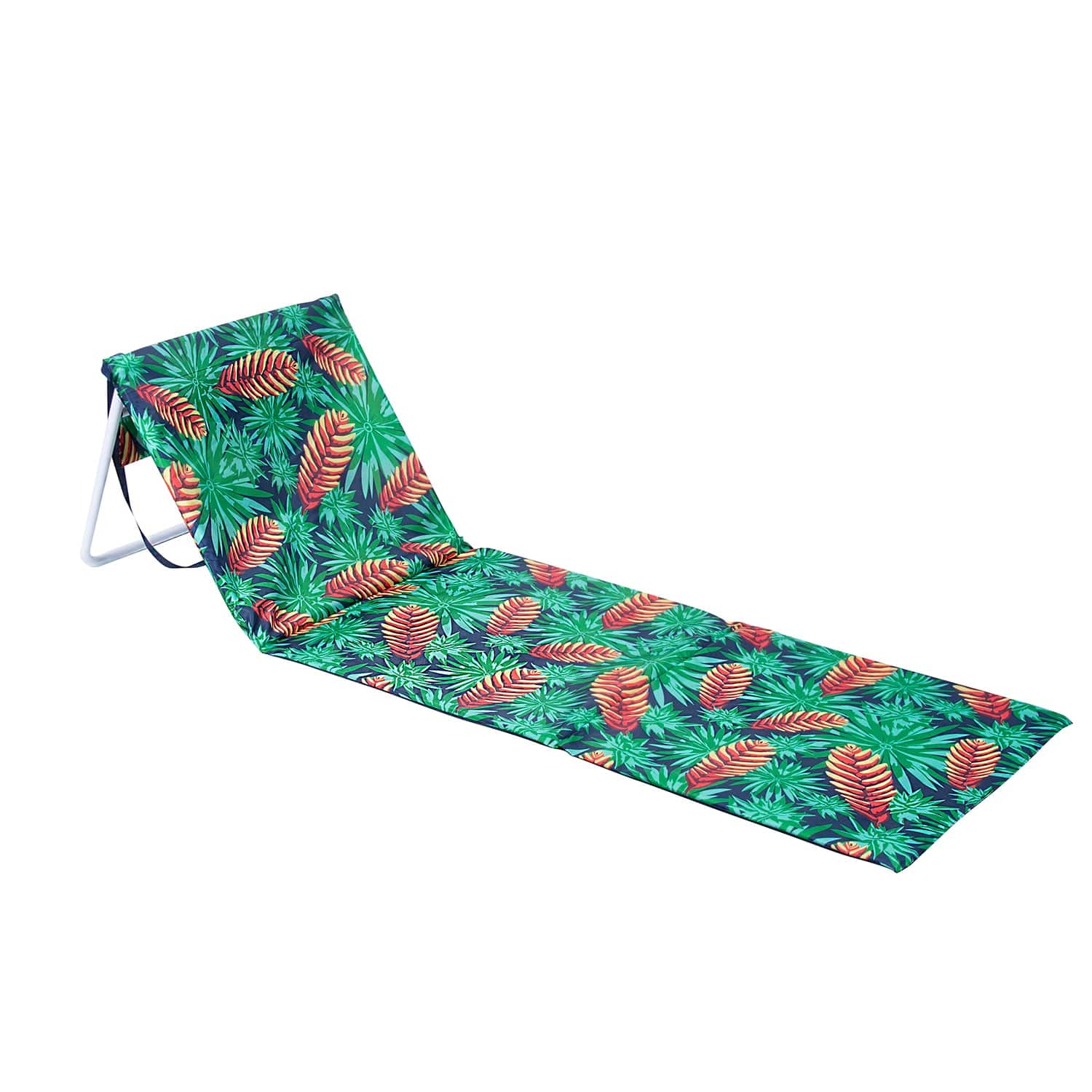 V915-LD0121-MO-203992-00 Lazy Dayz Fold Up Beach Lounger - Mossman - Image 2