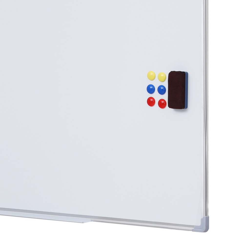WB-90X120-BOARD-173833-03 Magnetic Whiteboard 90x120cm Erase Board Marker Eraser Tray Home Office School - Image 4