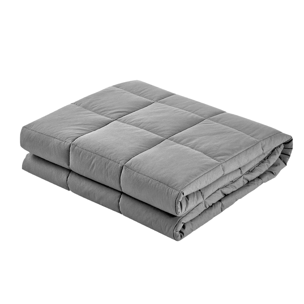 WBLANKET-CT-7KG-LGY-02 Giselle Weighted Blanket 7KG Deep Relax - Image 3