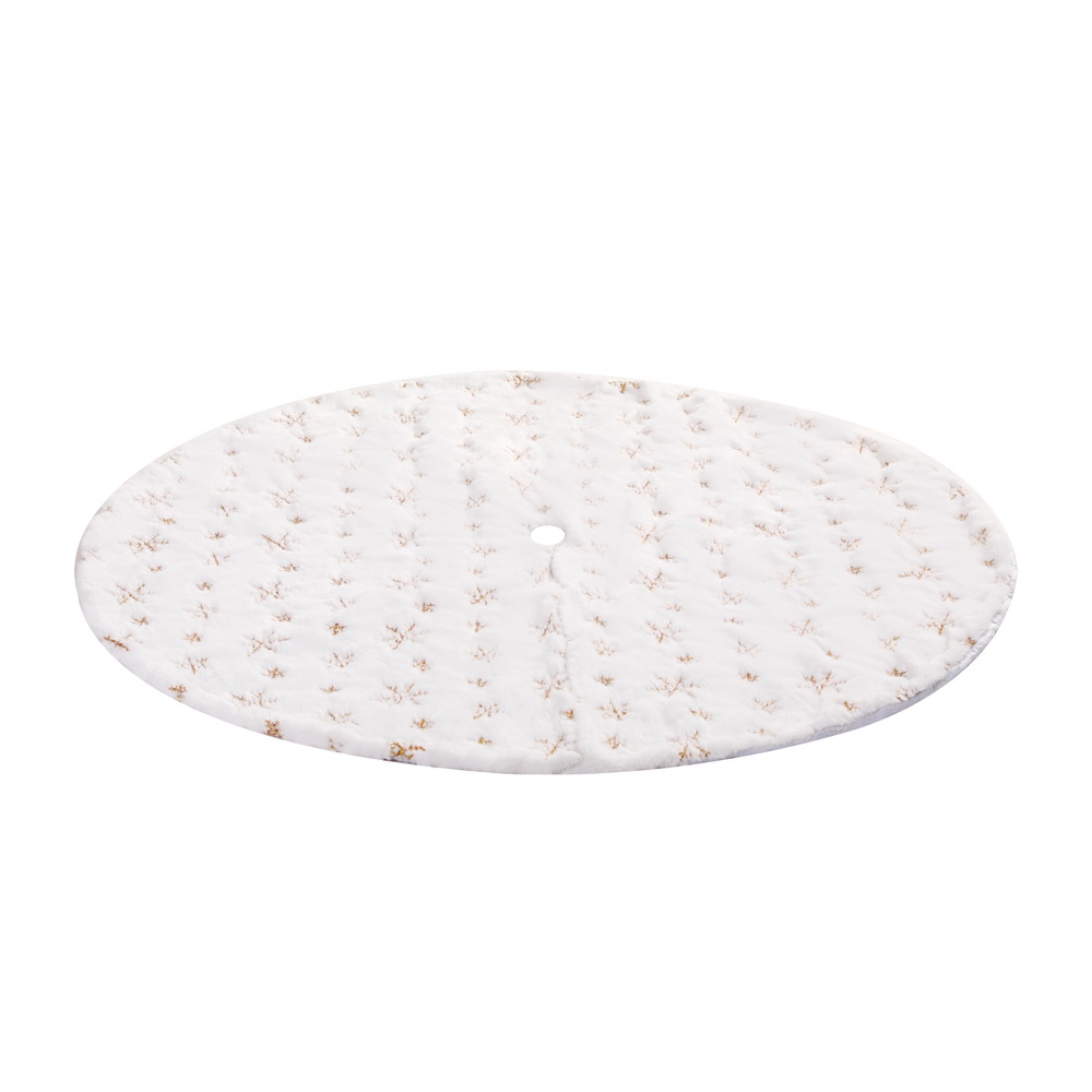 XMAS-CARPET-SNOWFLAKE-120-190855-02 Jingle Jollys Christmas Tree Skirt 120cm Snowflake Ornaments Xmas Decorations - Image 3