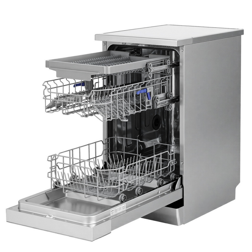 BDW-10-FS36E-SS-202508291330-02 Devanti 10 Place Settings Freestanding Dishwasher Silver - Image 3
