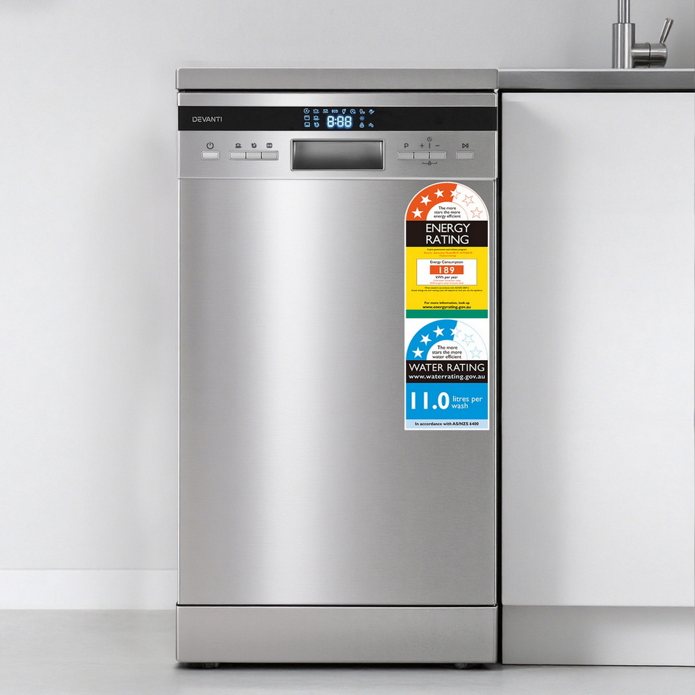 BDW-10-FS36E-SS-202508291330-06 Devanti 10 Place Settings Freestanding Dishwasher Silver - Image 7