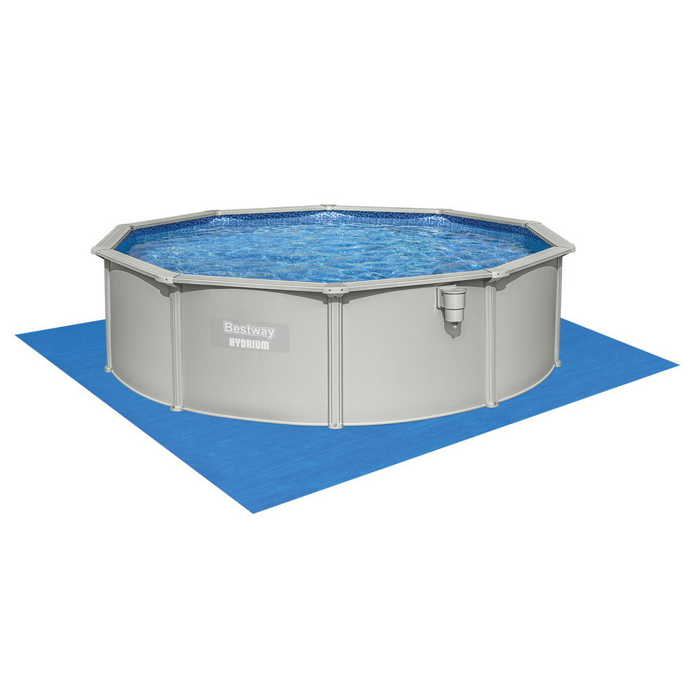 BW-POOL-R-460-56385-202507181418-02 Bestway Swimming Pool Steel Frame Round Pool Set 457cm w/ Filter Ladder 17430L - Image 3