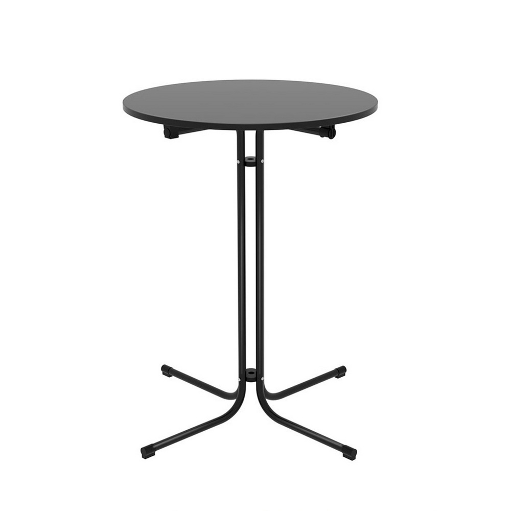 FF-TABLE-SL-BK-202508211842-02 Gardeon Outdoor Bar Table Round Folding Desk Top 109cm Patio Furniture Black - Image 3
