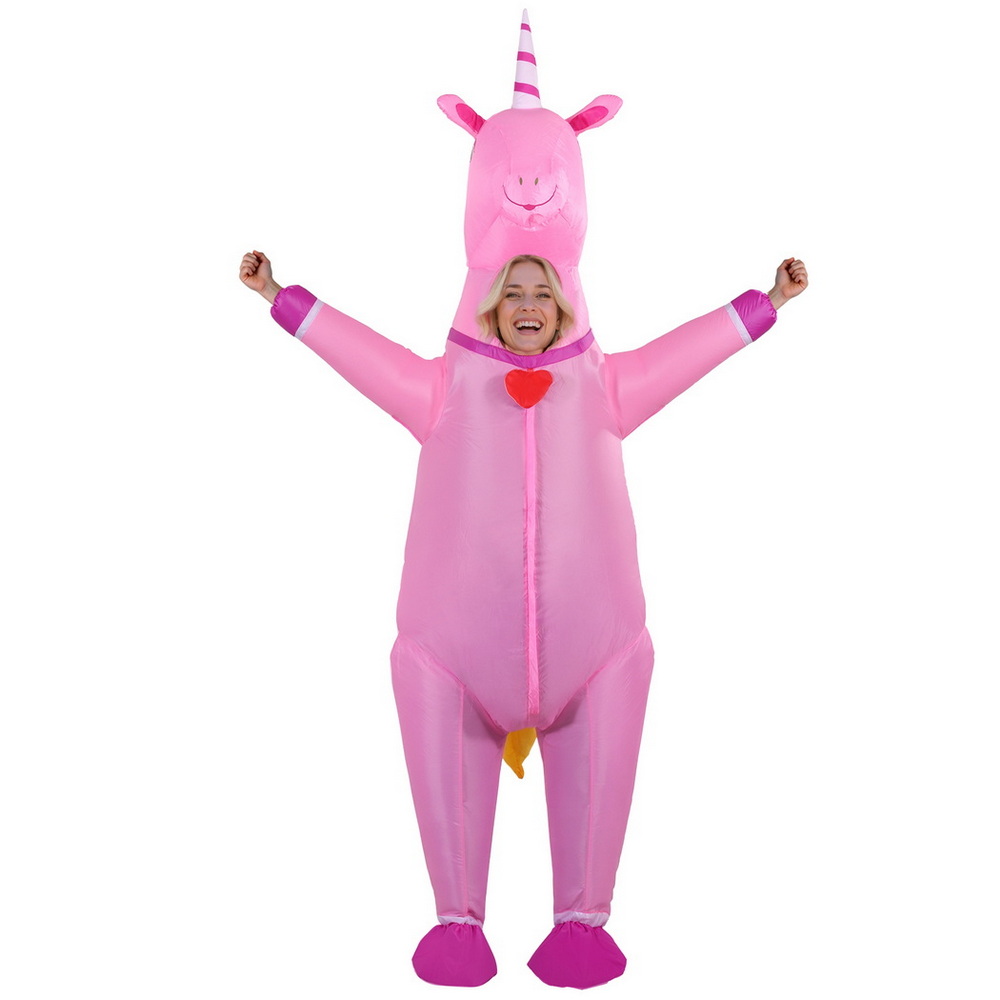 HALO-INF-UNIPK-202508111553-02 Inflatable Unicorn Costume Adult Suit Blow Up Party Fancy Dress Halloween Cosplay - Image 3