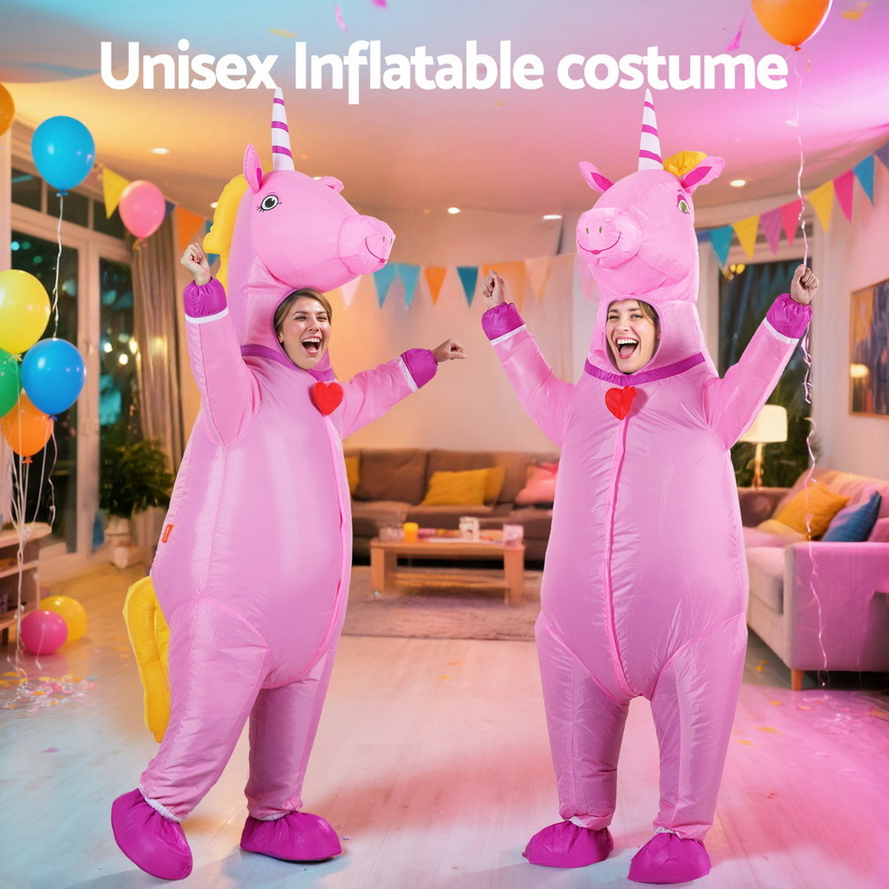 HALO-INF-UNIPK-202508111553-05 Inflatable Unicorn Costume Adult Suit Blow Up Party Fancy Dress Halloween Cosplay - Image 6