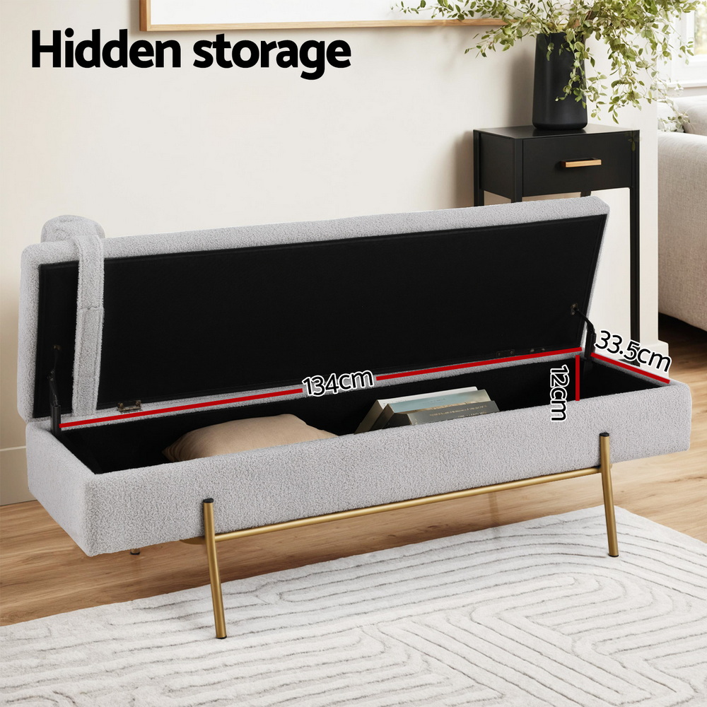 OTM-RTA-05-PLW-GY-202508252134-04 Artiss Storage Ottoman Bed 140cm Pillow Foot Stool - Image 5