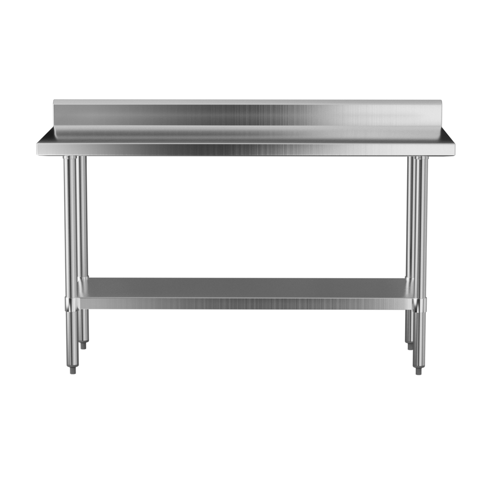 SSKB-430S-59H-202507221511-02 Cefito Stainless Steel  Kitchen  Bench w/ Splashback 1500x600MM 430 - Image 3