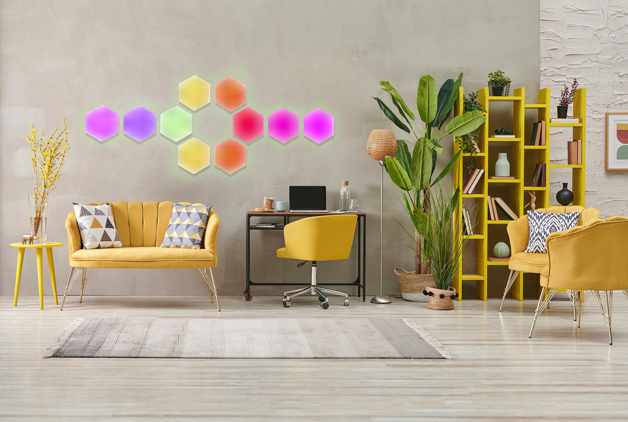 V1031-LSH-10HEX-248-202507221410-02 Laser Smart Home DIY Hexagon Light - Image 3