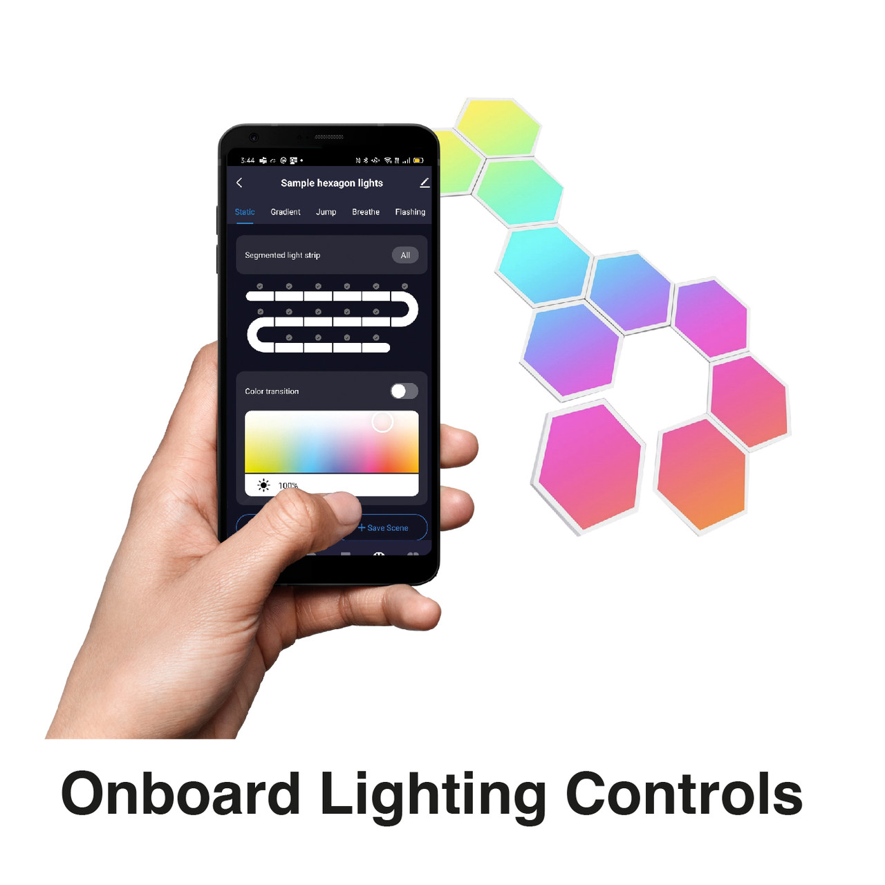 V1031-LSH-10HEX-248-202507221410-03 Laser Smart Home DIY Hexagon Light - Image 4