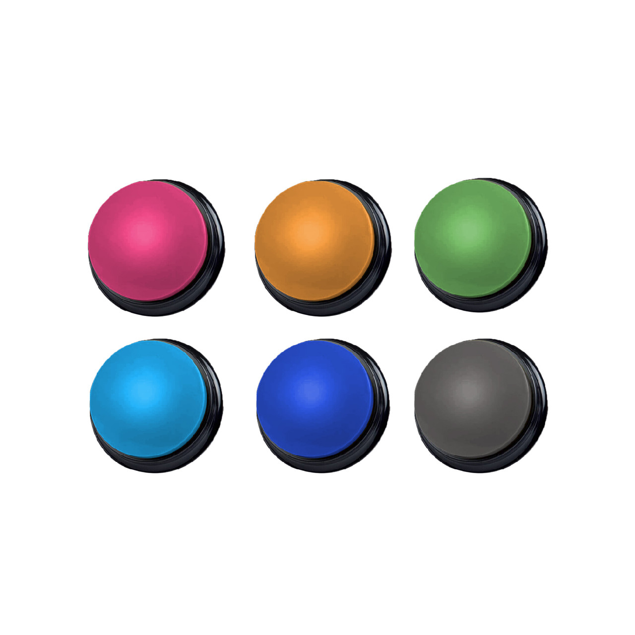 V1031-T4P-TB6PK-739-202507251016-00 Tech4Pets 6-Pack Talking Buttons for Interactive Pet Communication - Image 1