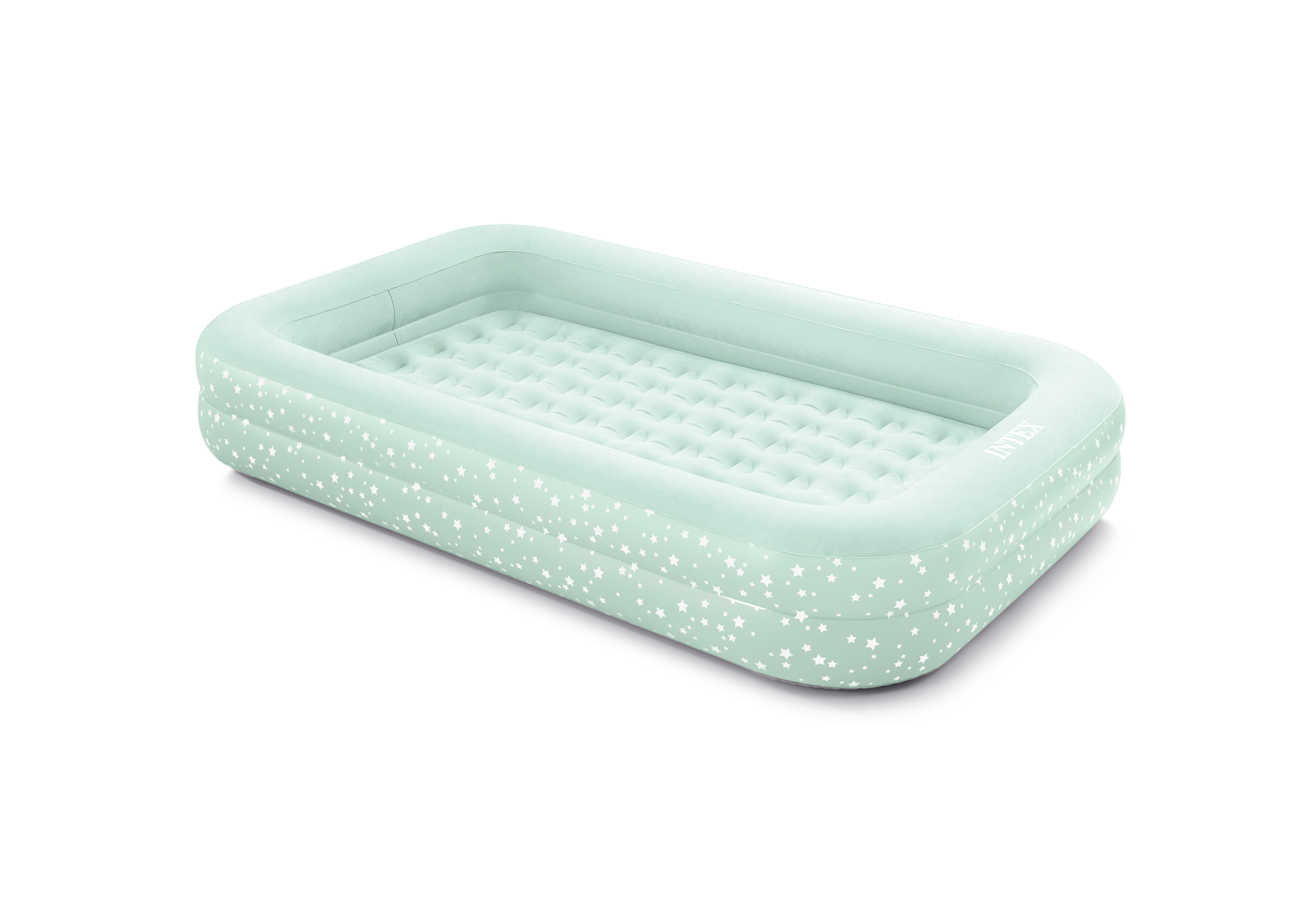 V1032-IXKIDZBED-66810-202508200940-03 Intex Kidz Inflatable Travel Bed set with Hand Pump - Stars. Great for Travel 66810 - Image 4