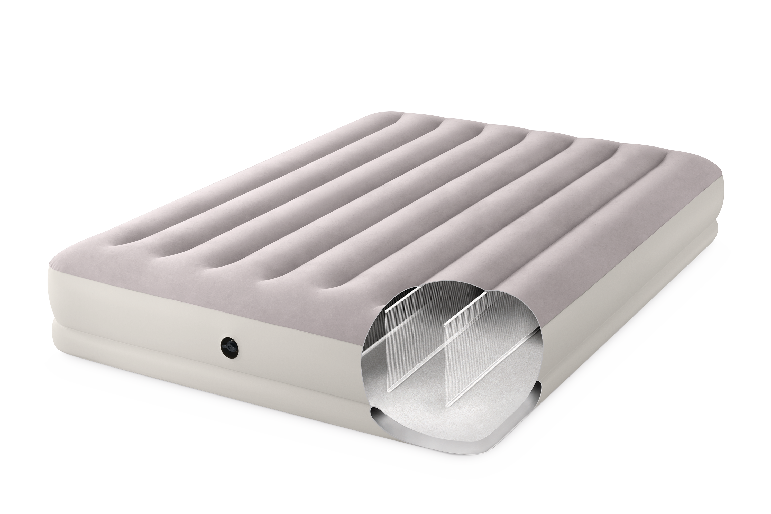 V1032-IXPRESTIGEQUEENUSB150_64179-202508201016-04 Intex Queen Dura-Beam Prestige Mid-Rise Airbed w/ USB150 Pump- 64179 - Image 5