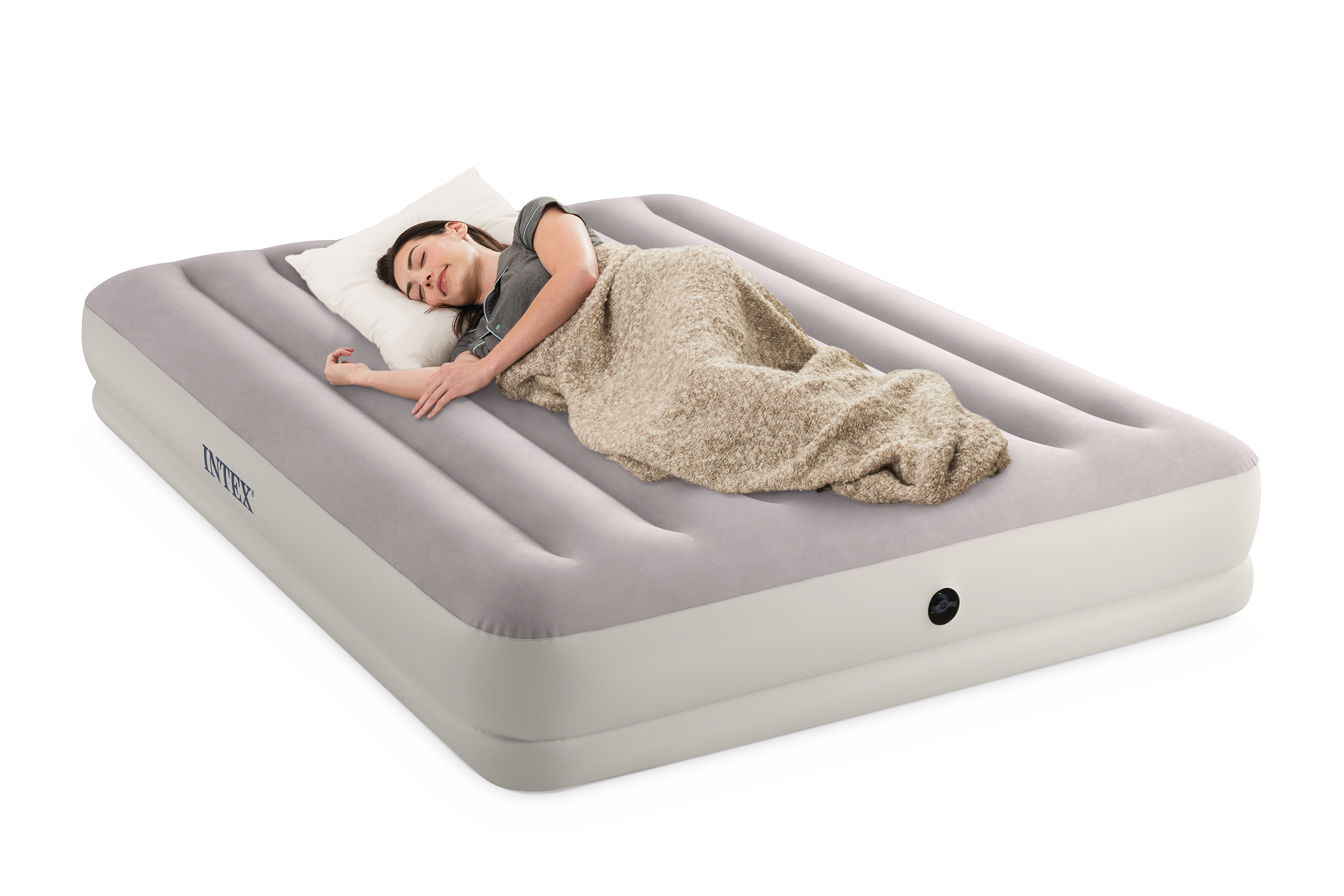 V1032-IXPRESTIGEQUEENUSB150_64179-202508201016-06 Intex Queen Dura-Beam Prestige Mid-Rise Airbed w/ USB150 Pump- 64179 - Image 7