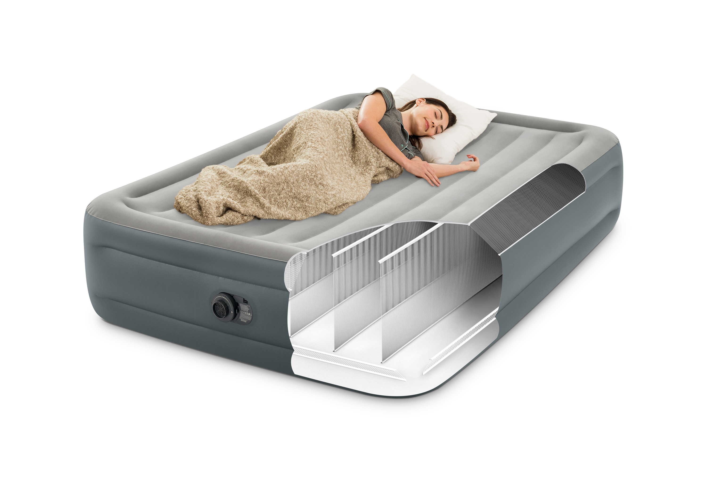 V1032-IXQUEENESSEN46-64126-202508200926-01 Intex Queen Dura-Beam Plus Essential Rest Air Bed 46cm 64126 - Image 2