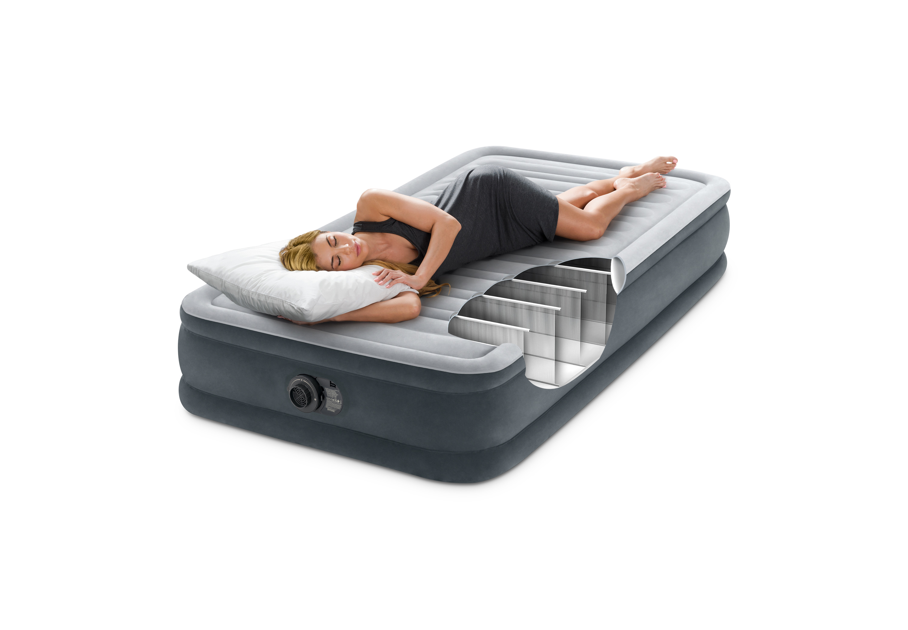 V1032-IXSINGLE33-67766-202508200926-01 Intex Single (Twin) Deluxe Airbed  33cm 67766 - Image 2