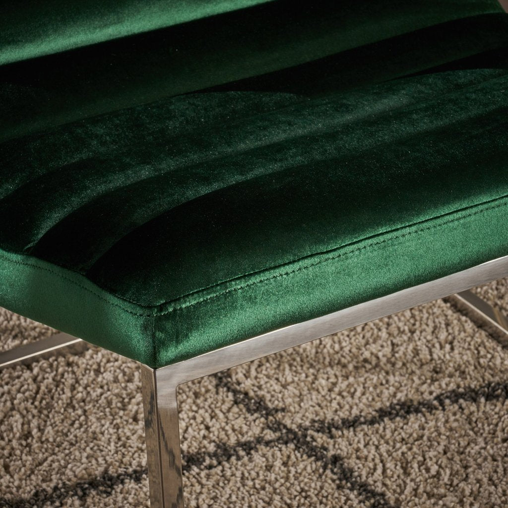V1041-JMC-1060EMERALD-202507151055-02 Glorie Emerald/Green Velvet Sofa Accent Chair ArmChair - Image 3