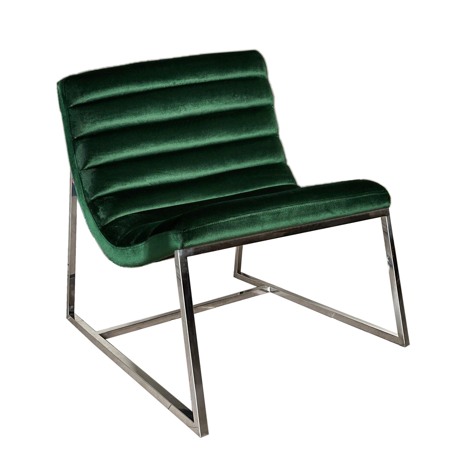 V1041-JMC-1060EMERALD-202507151055-04 Glorie Emerald/Green Velvet Sofa Accent Chair ArmChair - Image 5