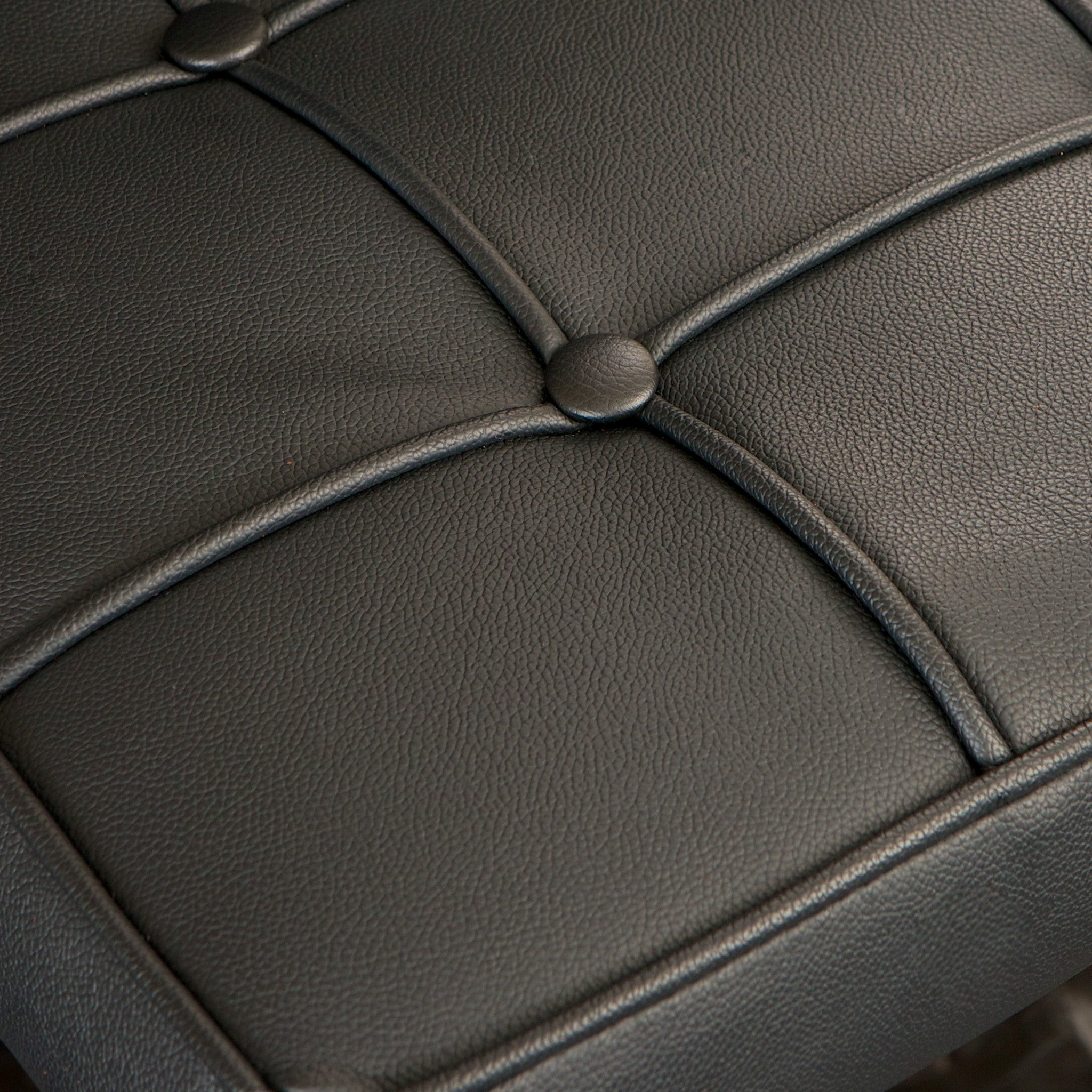 V1041-JMC-1083BLACK-202507151056-01 Pandora Bonded Leather & Steel Bar Stool in Black - Image 2