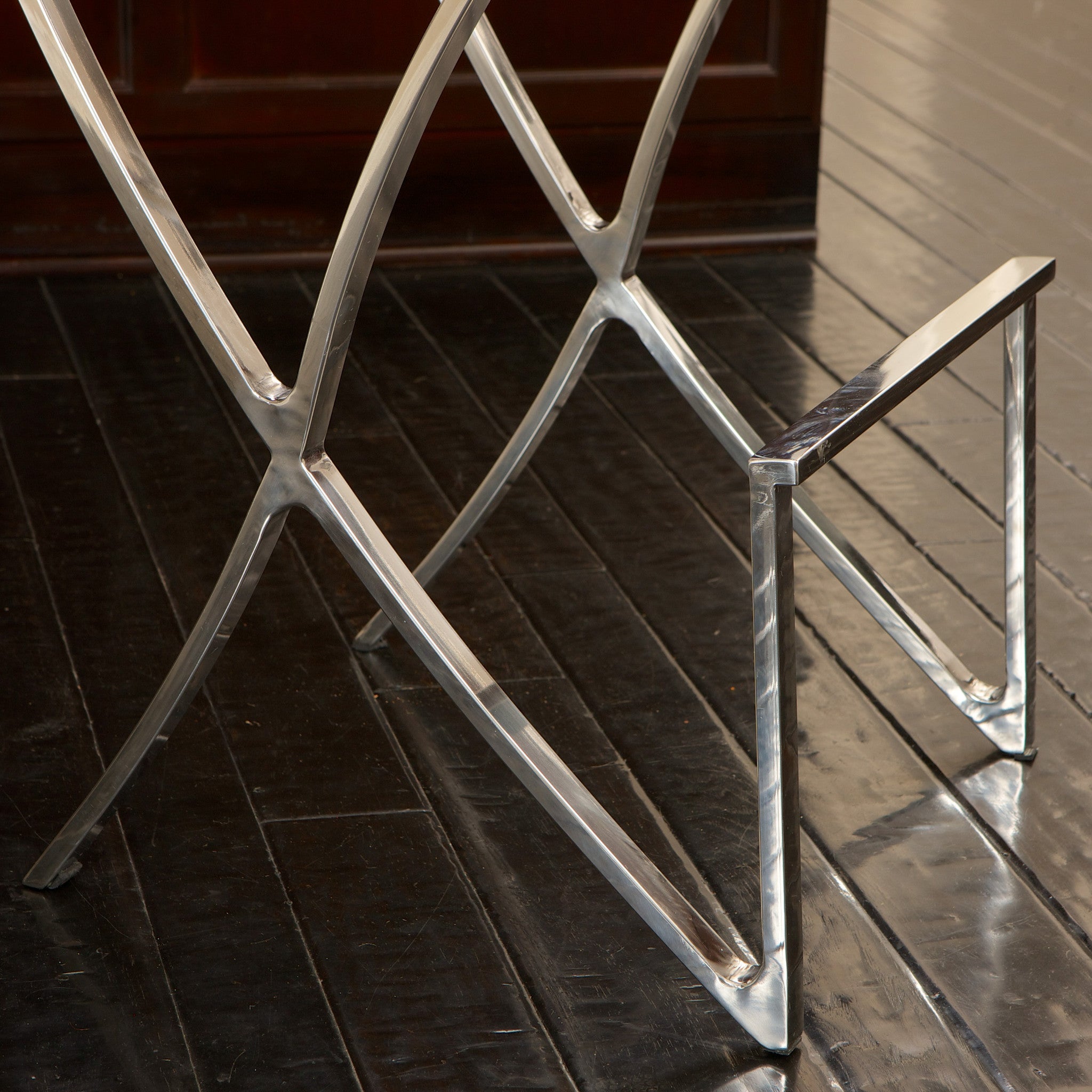 V1041-JMC-1083BLACK-202507151056-02 Pandora Bonded Leather & Steel Bar Stool in Black - Image 3