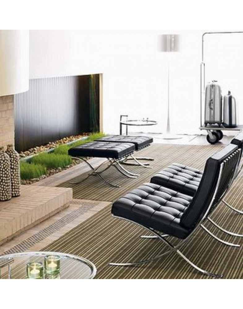 V1041-JMC-1085BLACK-202507151105-01 Black Barcelona Chair - Classic Version - Replica - Image 2