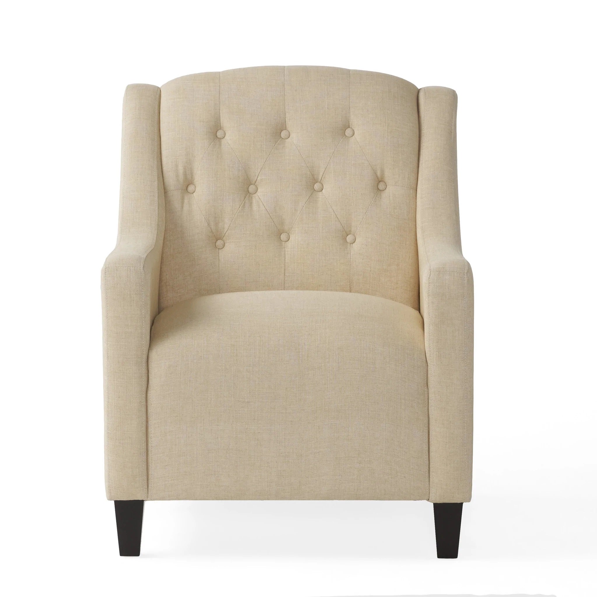 V1041-JSF-5007BEGIE-202507151106-04 Canberra Fabric Armchair & Ottoman in Begie  Linen - Image 5