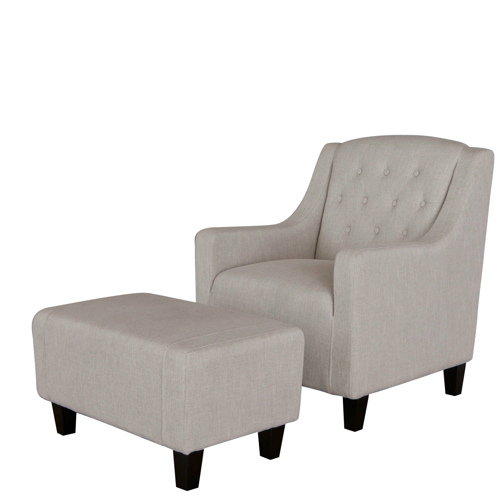 V1041-JSF-5007NATURAL-202507151110-03 Canberra Fabric Armchair & Ottoman in Natural Linen - Image 4